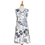 Robe réversible Capucine fleurs bleues