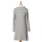 Light grey ''tempête'' tunic-dress