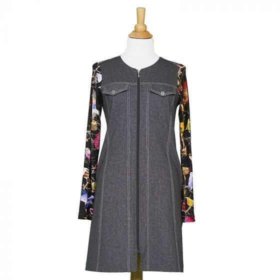 Robe-redingote Moscou Gris