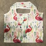 Sac à commissions pliable Flamants roses