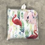 Sac à commissions pliable Flamants roses