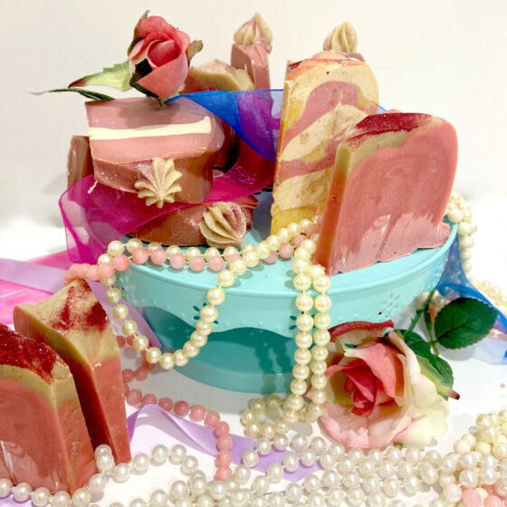 Cake slice soap