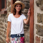 T-shirt Camélia blanc