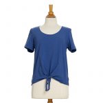 Blue ''Camélia'' T-shirt