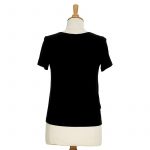 Black ''Camélia'' T-shirt