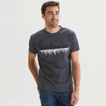 T-shirt miroir gris