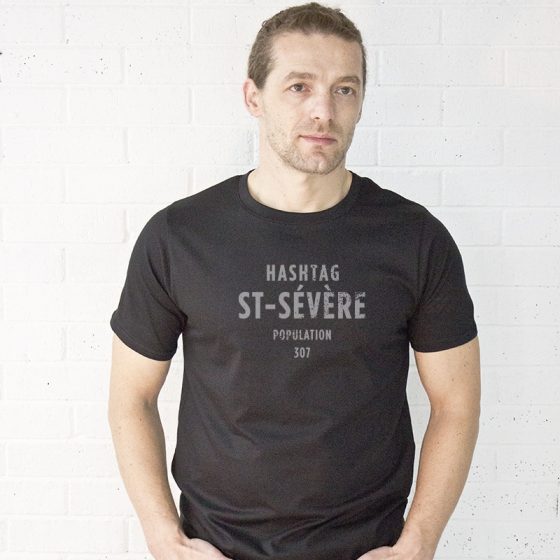 T-shirt hashtag St-Sévère pour homme