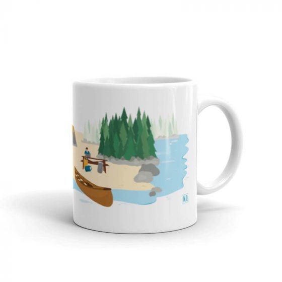 Tasse en porcelaine La Mauricie