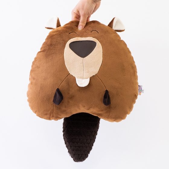 Coussin peluche Nestor le castor