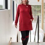 Red alpine tunic