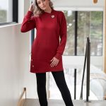 Red alpine tunic