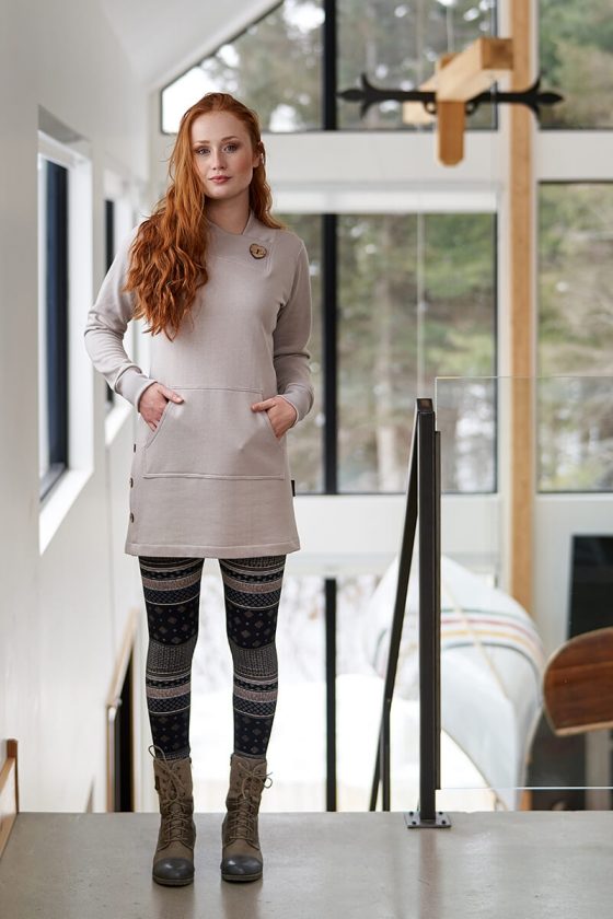 Sand alpine tunic