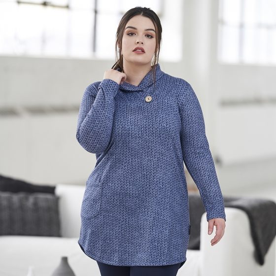 Blue mesh Neptune tunic