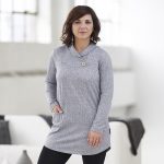 Light gray mesh tunic