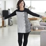 Black and white mandalas Copernic tunic