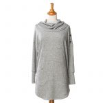 Light gray cocooning tunic