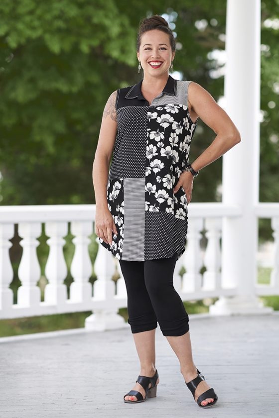 Black and white Hortense tunic