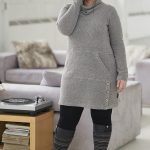 Mixed light gray ''interstellaire'' tunic