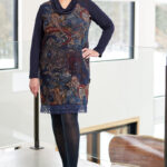 Navy Himalaya tunic-dress