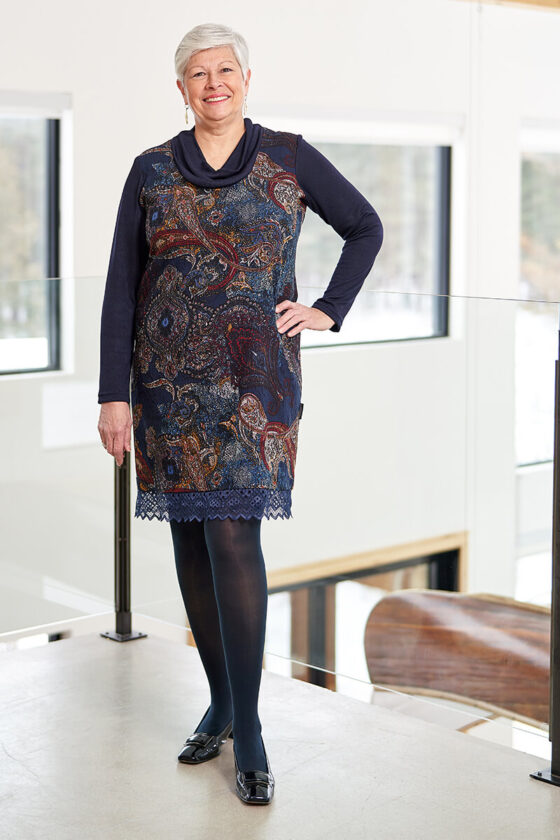 Navy Himalaya tunic-dress