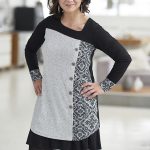 Black and white mandalas Copernic tunic