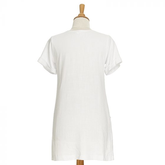 White Iris tunic