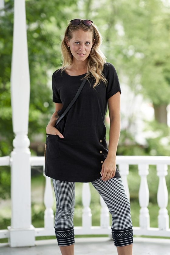 Black Iris tunic