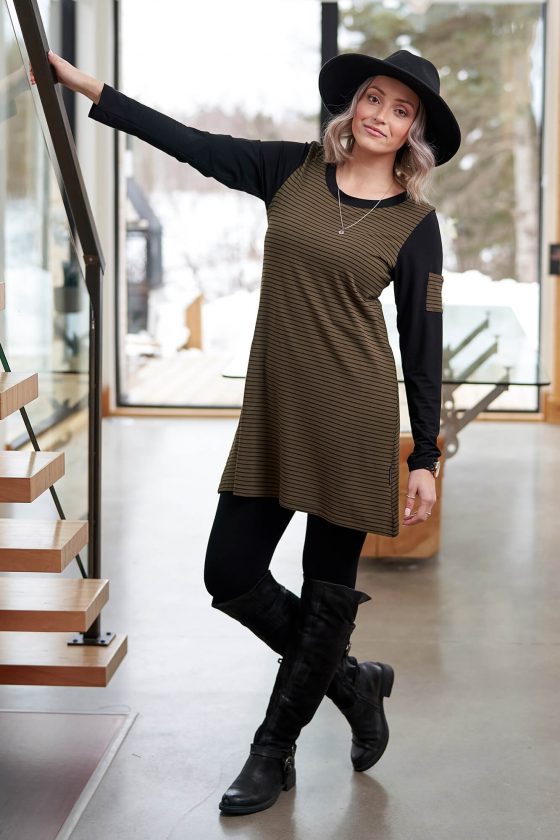 Black and khaki Labrador tunic