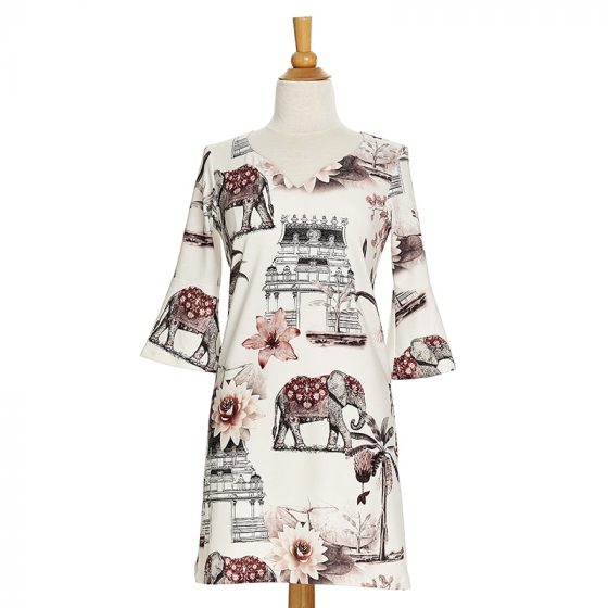 Elephants Magnolia tunic