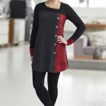 Black and red mandalas Copernic tunic