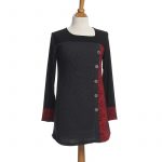 Black and red mandalas Copernic tunic