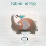 Veilleuse Éléphant Fabien et Flip