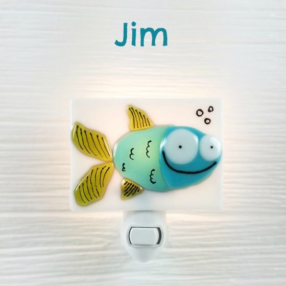 Jim the fish night light