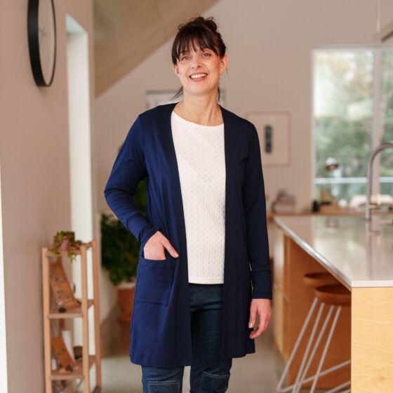 Veste Pétunia marine