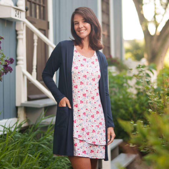 Veste Pétunia marine