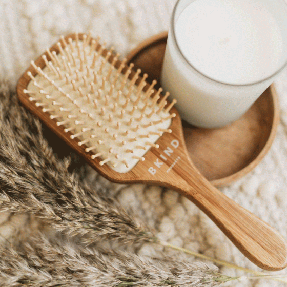 Brosse à cheveux en bambou