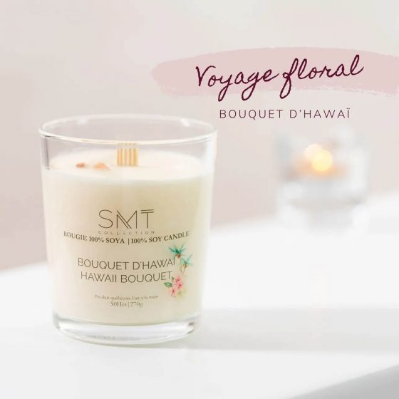 Chandelle de soya - Bougie d'automne, 100% cire de soya