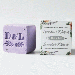 Cube de lait de bain effervescent Lavande et hibiscus