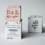 Cube de lait de bain effervescent Pivoine et feuille d'olivier