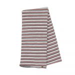 Foulard Maxim Rayé rose et gris