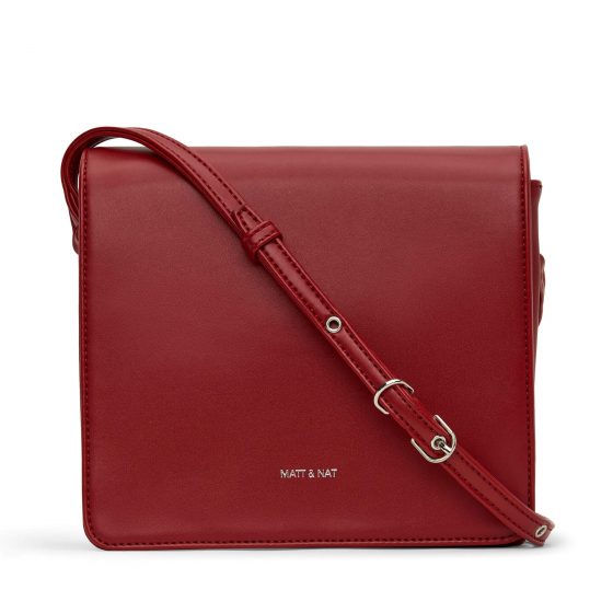 Sac à bandoulière Doversm loom Prune rouge
