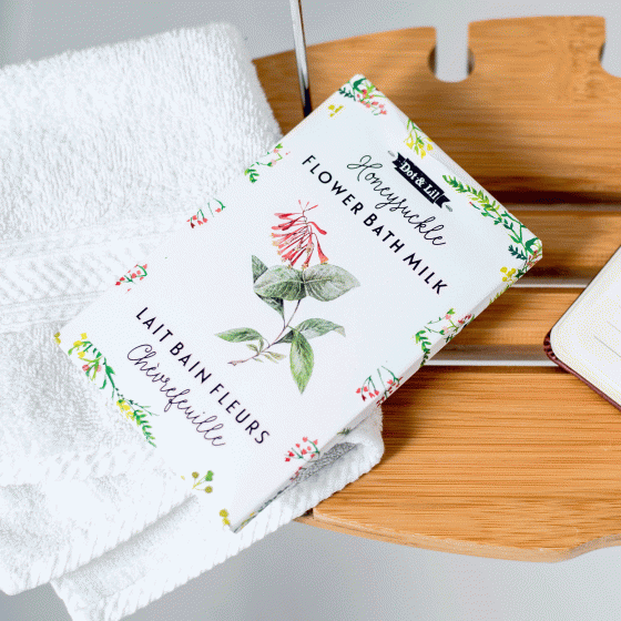 Sachet lait de bain fleurs Chèvrefeuille