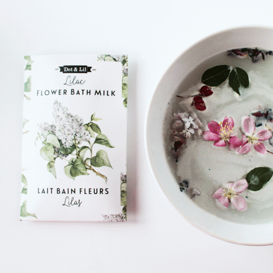 Sachet lait de bain fleurs Lilas