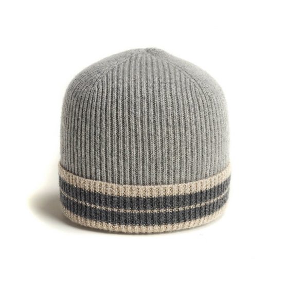 Navy blue and black Helsinki checkered hat