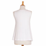 White ''colombe'' tank top