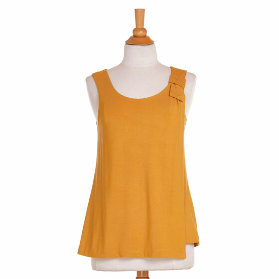 Yellow ''colombe'' tank top