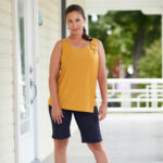 Yellow ''colombe'' tank top