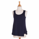 Navy ''colombe'' tank top