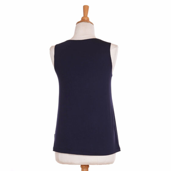 Navy ''colombe'' tank top