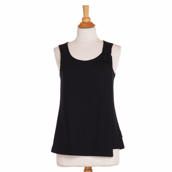 Black ''colombe'' tank top